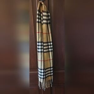 Checkered Cashmere Scarf